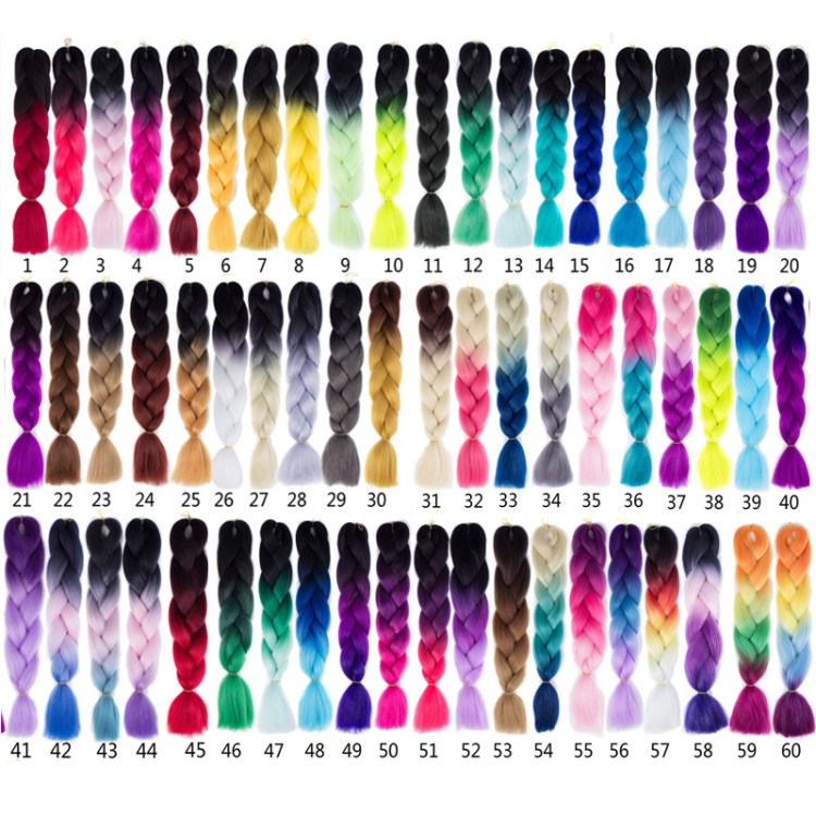 Creative Ombre extension hair