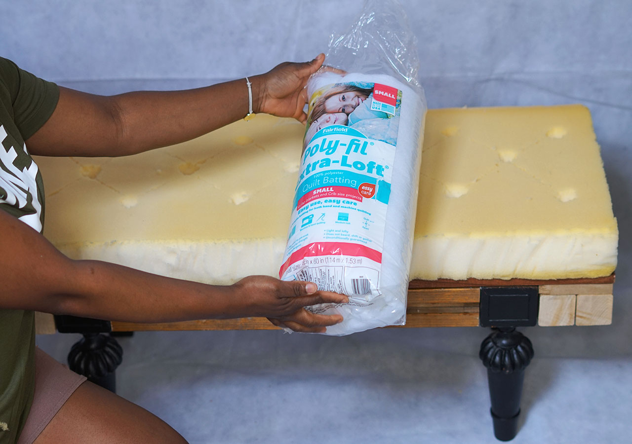 Batting fabric material